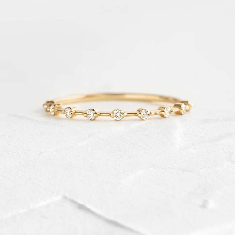 Petite Diamond Distance Band NWOT Wedding Band
